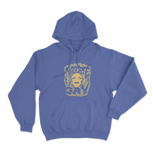 Nature Drag Queen Art Unisex Hoodie Blue