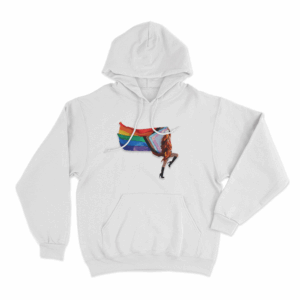 Pattie Gonia Rainbow Flag Dancer Unisex Hoodie White